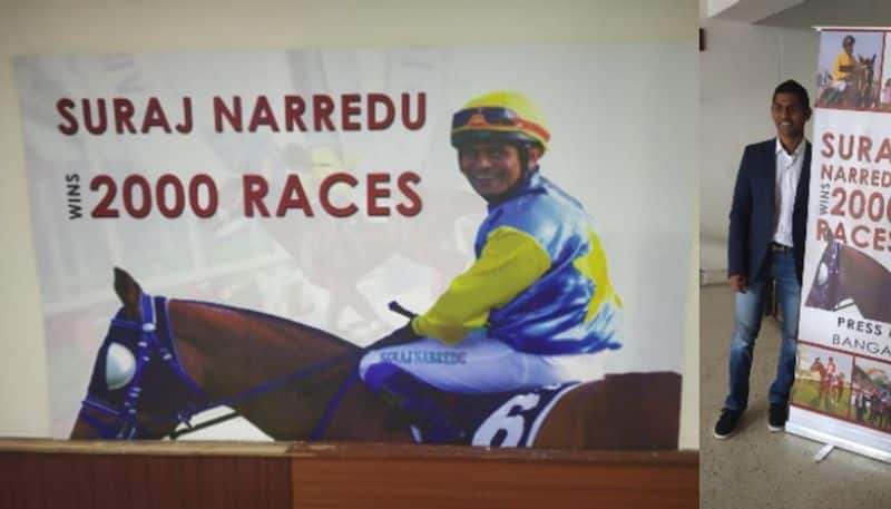 Bengaluru Jockey suraj narredu entered elite club after 2000th win in Horse race