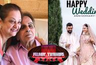 Filmy Trends: From Dilip Kumar's 97th birthday to Anushka Sharma, Virat Kohli's 2nd wedding anniversary