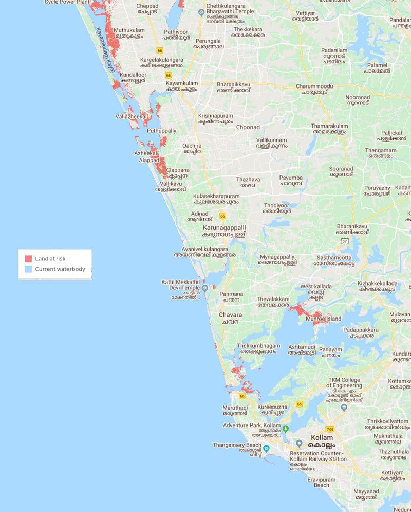 Rising sea level to cause central kerala report by Gopika Suresh