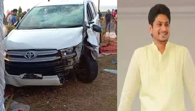 మాజీ మంత్రి బండారు తనయుడు అప్పలనాయుడు ర్యాష్ డ్రైవింగ్, ఒకరికి గాయాలు