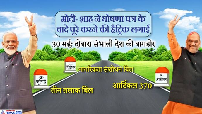 मोदी 2.0 के 7 महीने; दशकों पुराने विवादों को एक एक कर यूं निपटा रही मोदी-शाह की जोड़ी