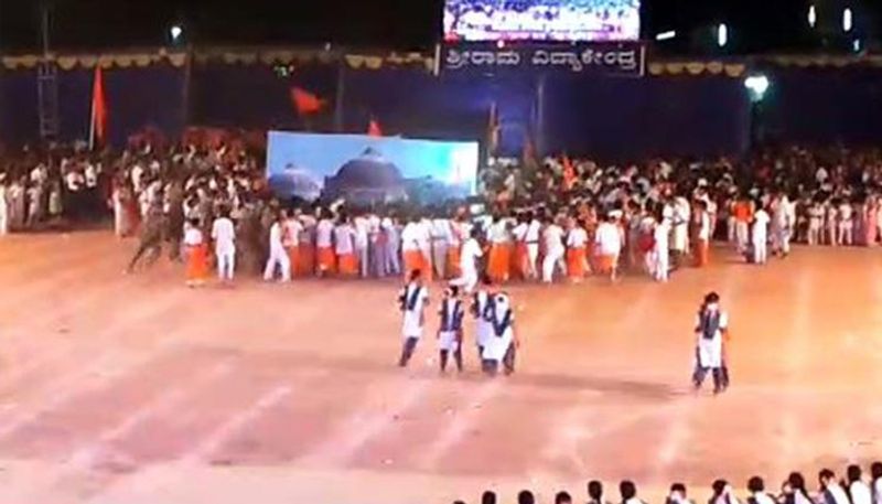 Karnataka school run by RSS man makes kids demolish Babri Masjid in a play