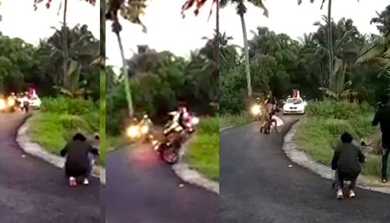 funny accident viral video of marriage procession