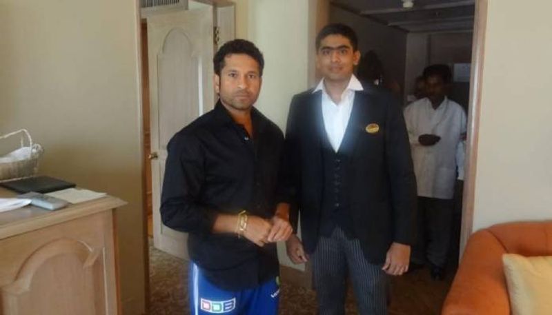 finally Sachin Tendulkar meets hotel worker who gave him batting advice