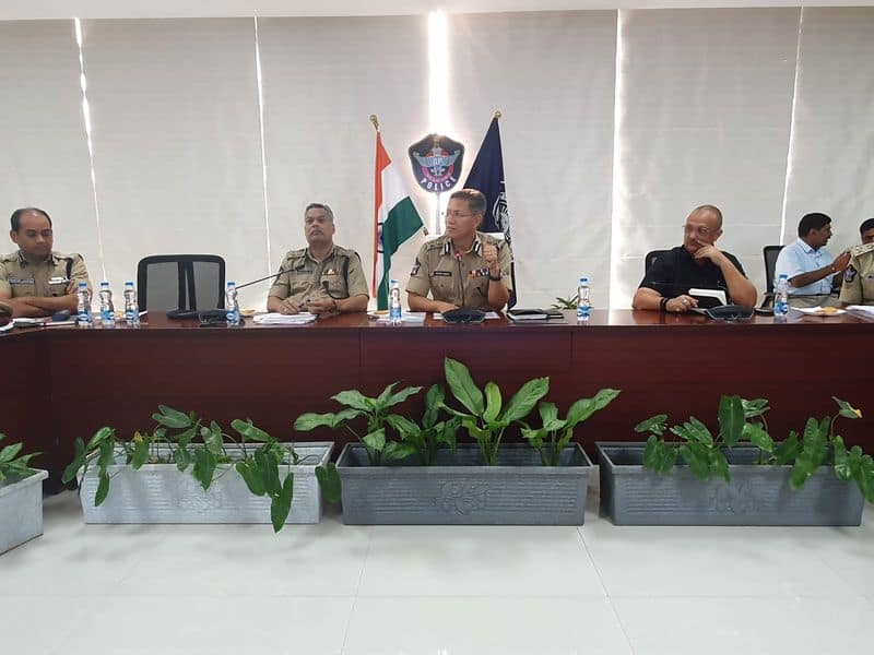 DGP goutham sawang meeting with districts SP's on disha act