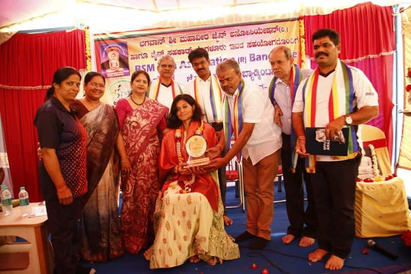 National Athelete sahana kumari inaugurate Bengaluru Jain sahakar sports day