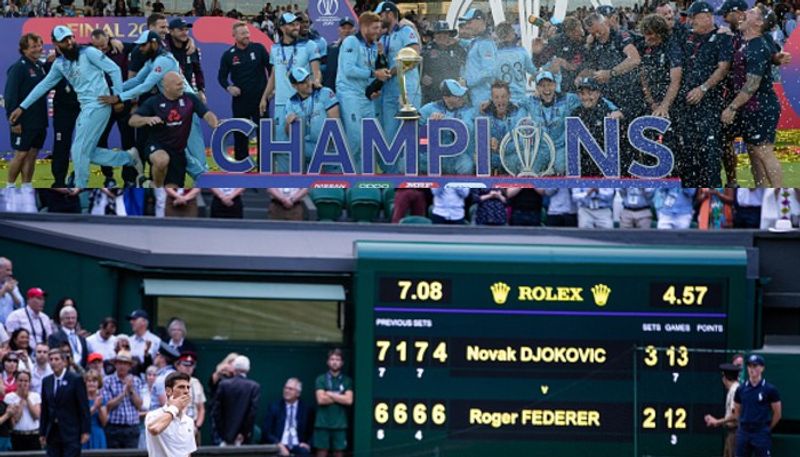 July 14 2019 video captures 2 epic finals ICC World Cup Wimbledon London