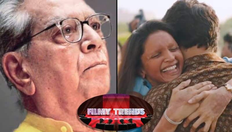 Filmy Trends: From Deepika Padukone's latest song to Shreeram lagoo's demise