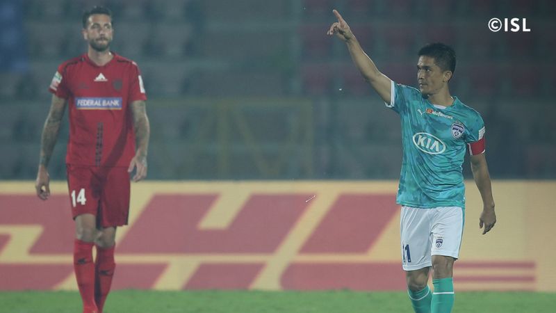 isl 2019 bengaluru fc beat north east by 2-0 goals in guwahati