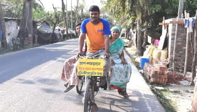 সাপে কামড়ালে নিয়ে চলো  হাসপাতালে, বার্তা ভ্যানচালক বিমলের