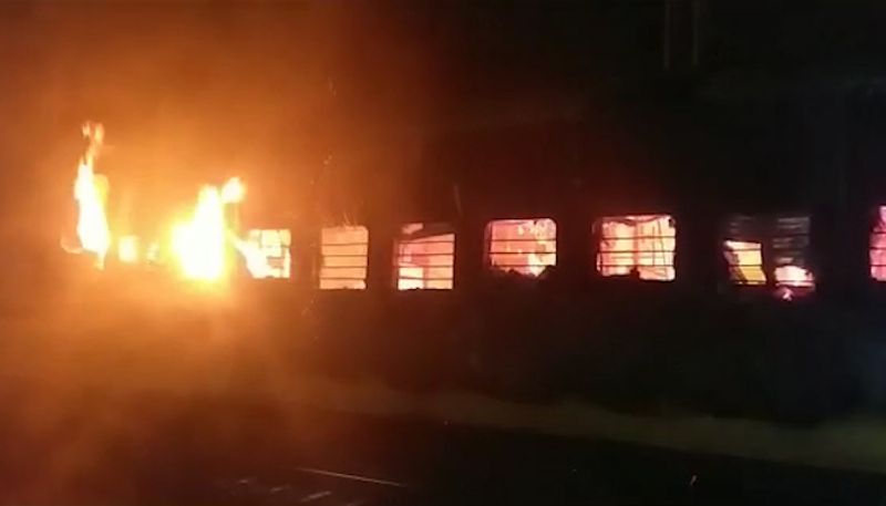 Andhra Pradesh Express catches fire near newdelhi