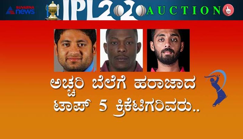 IPL Player Auction 2020 Top 5 surprise pic by Franchises