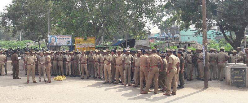 heavy protection in vaaniyambadi