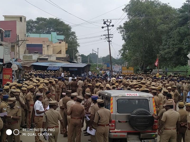 heavy protection in vaaniyambadi