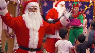 Watch Virat Kohli turns Santa Claus Kolkata children shelter home