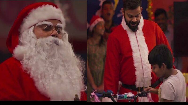 christmas fever Team India captain virat kohli turns santa claus for underprivileged kids