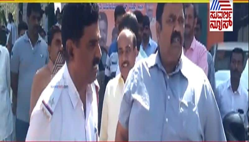 BJP MLA Belli Prakash Threaten Police