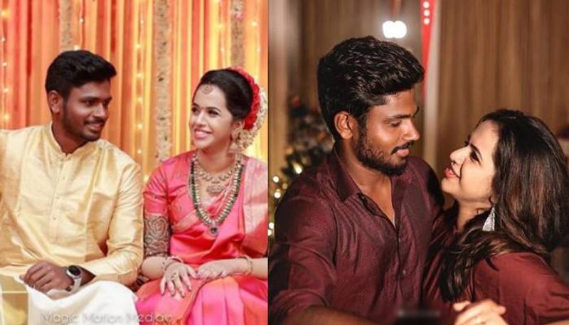 Sanju Samson celebrates wedding anniversary with wife charulatha