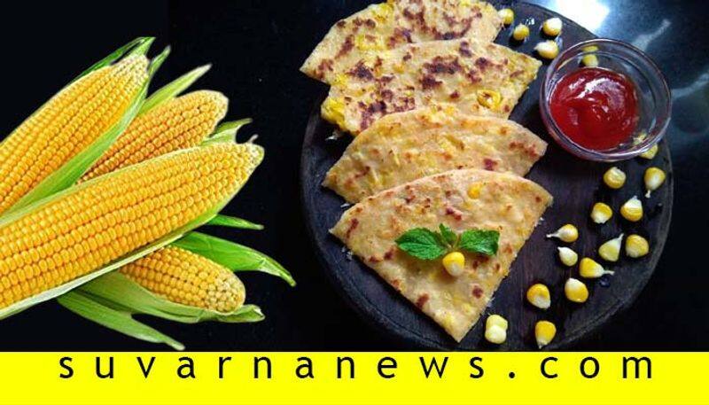 easy and simple Sweet Corn Paratha Recipe