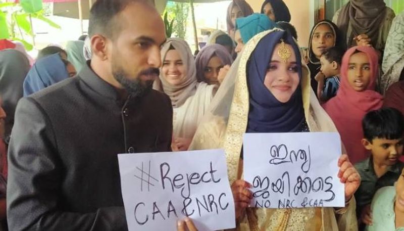 citizenship amendment protest in marriage at Malappuram video goes viral