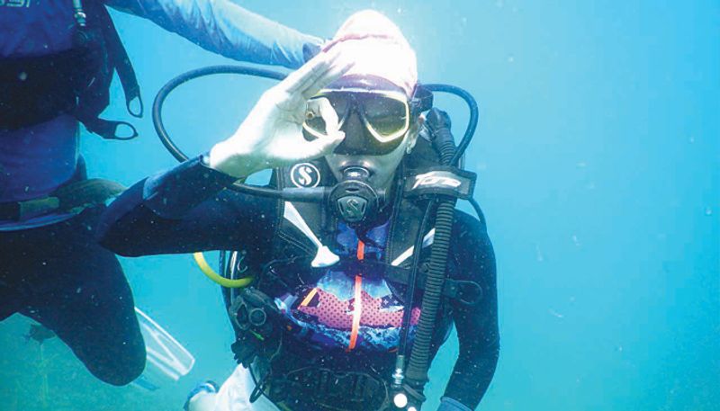 IAS Officer Rohini SIndhuri Scuba Diving At Netrani