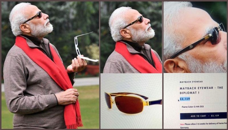 Twitter trolls PM Modi for wearing sunglasses 'worth Rs 1.4 Lakh'