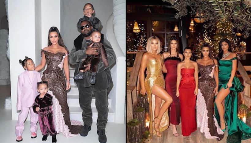 Kim Kardashian West shows off Balmain's custom crystal sweaters for Christmas