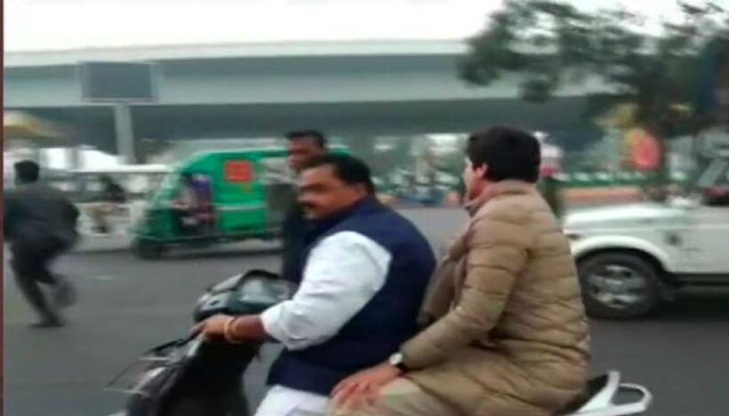 जुर्माना भरने के लिए कांग्रेसी मांग रहे थे चंदा, उधर वाहन स्वामी ने भर दिया चालान