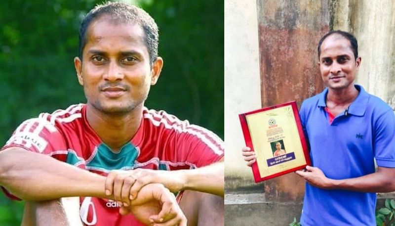 Kerala Footballer r dhanarajan collapse during match and dies