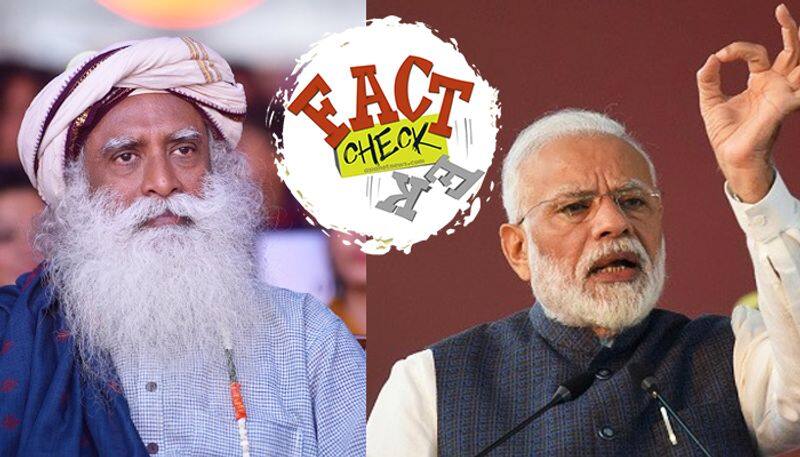 caa pm modi tweets sadhguru video misleading