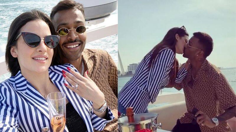 Hardik pandya surprised fans after engage with actress natasha stankovic