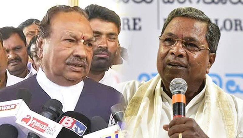 Minister KS Eshwarappa Hits out at Congress leader Siddaramaiah