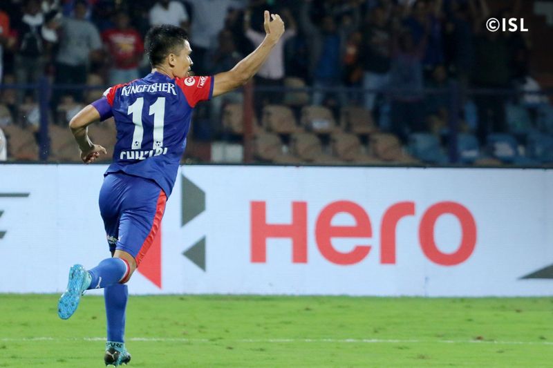 ISL 2020 sunil chhetri helps bengaluru fc to beat fc goa