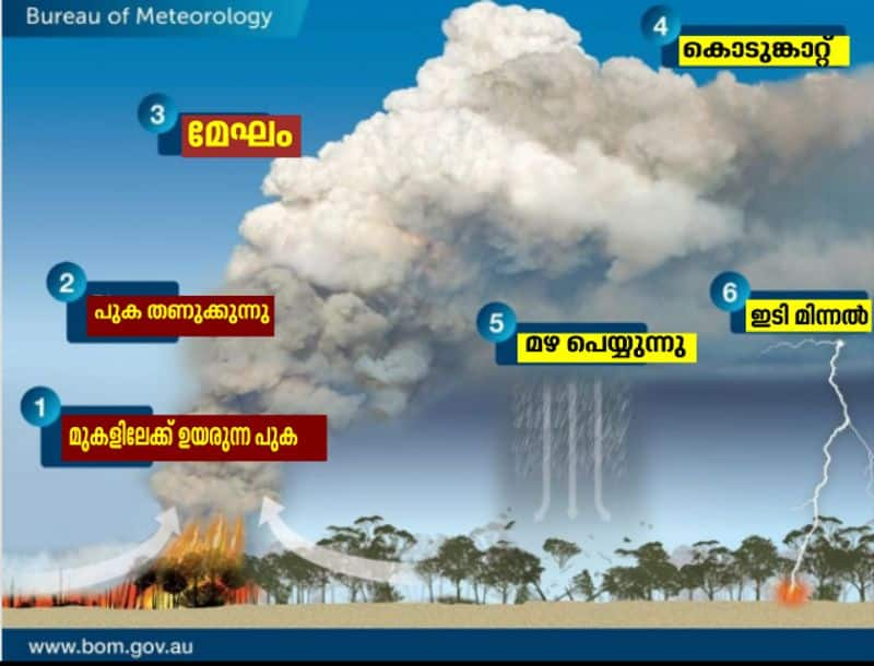 How Australia massive bushfires are generating thunderstorms