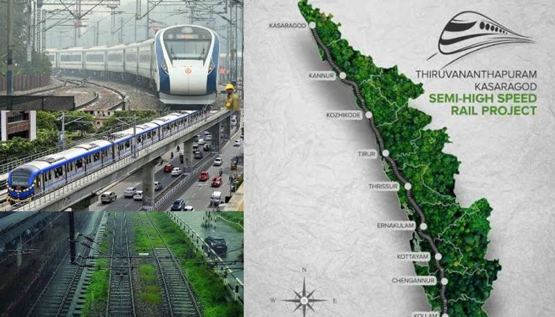 Thiruvananthapuram to Kasargod  Semi High Speed Silver Line Final Rout Map