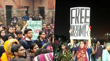 What's the agenda? After 'Free Kashmir' banner at Gateway of India, 'Kashmir Maange Aazadi' slogans raised in Delhi University