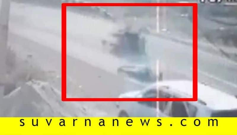 Accident Video Captured on CCTV Camera in Vijayapura