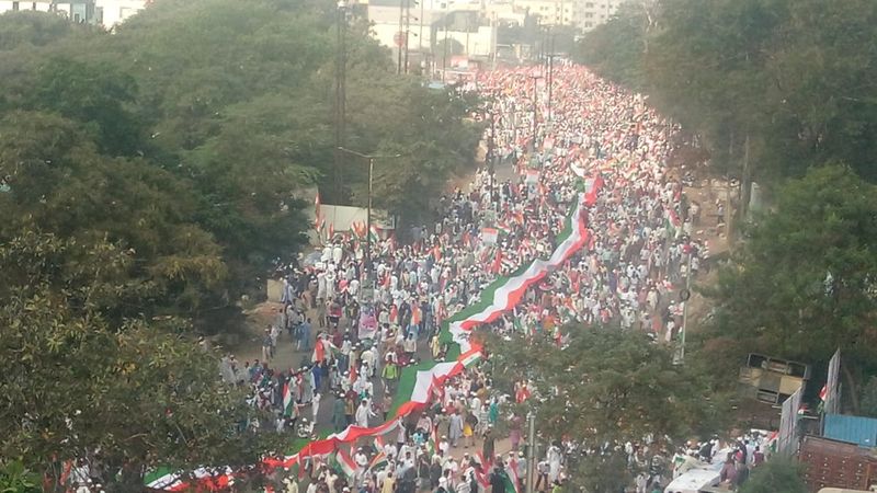 muslims tiranga rally gainst caa in hyderabad old city