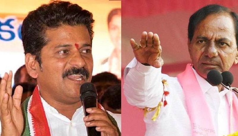 tension in peerzadiguda as mp revanth reddy reaches trs leader dayakar reddy home with congress b-form