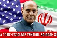 India in favour of de-escalating tension between US and Iran says Rajnath Singh