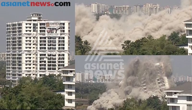 Maradu holyfaith h20 flat demolition marks history