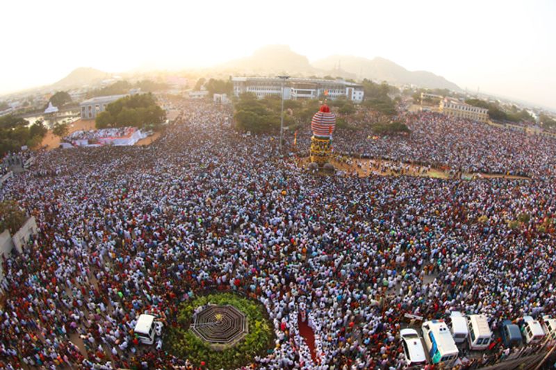 Devotees Watched Koppal Gavimath Fair in Foreign