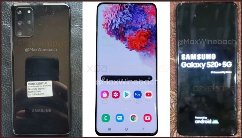 Samsung Galaxy S20+ 5G Live Images Surface Online, Show Quad Rear Cameras and Hole Punch Display