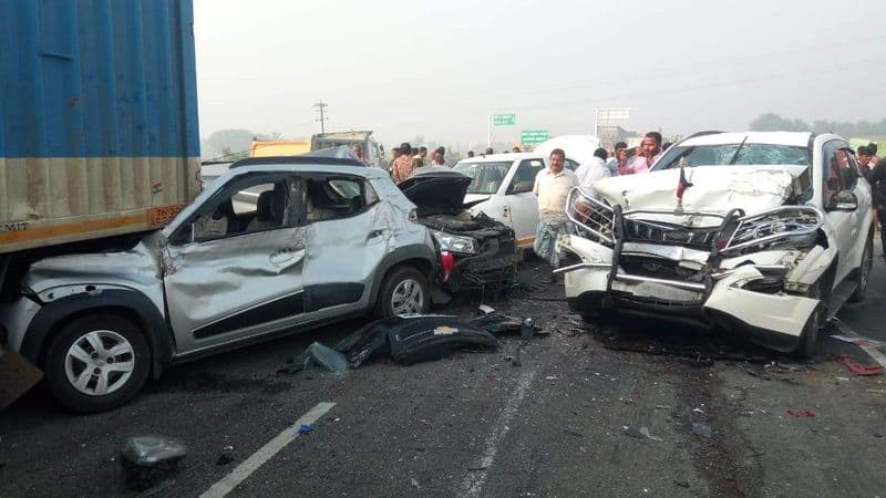 Accident in ranipettai tollgate