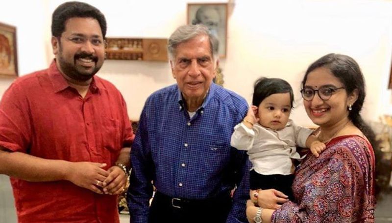 K S Sabarinadhan shares family picture with Ratan Tata