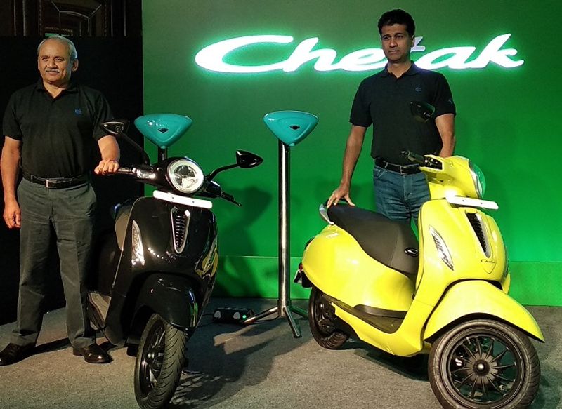 Bajaj chetak electric scooter launched in India