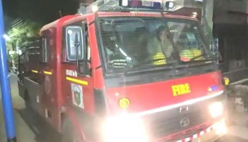 Fire Breaks  out  at  navy Canteen in Visakhapatnam lns 