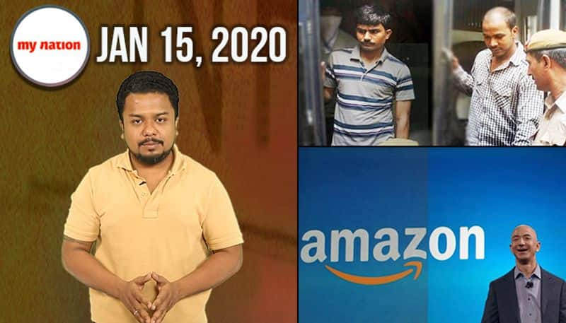 From rejecting the plea to stay the death sentence of the convicts in the Nirbhaya gang rape till Jeff Bezos's visit to India, see My Nation in 100 seconds