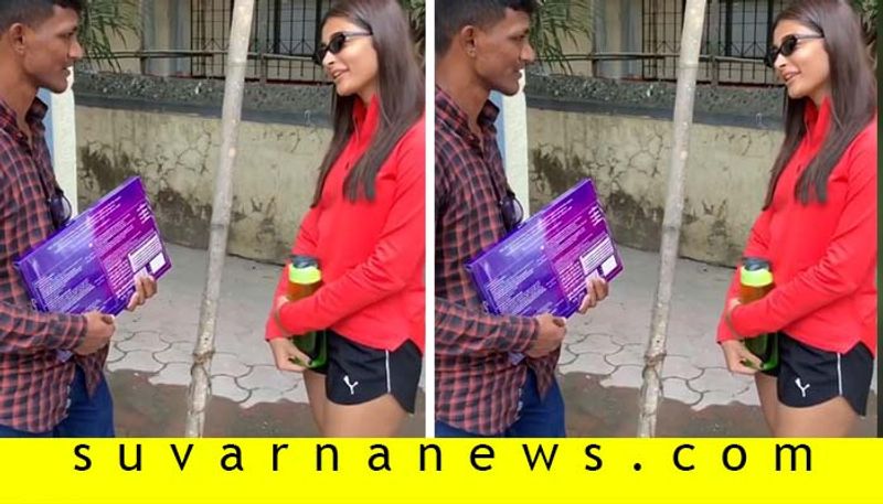 Tollywood actress pooja hegde meets her biggest fan who slept on footpath for 5 days