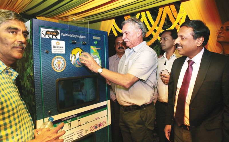 KSCA Installs Plastic Recycling Machine at M Chinnaswamy Stadium